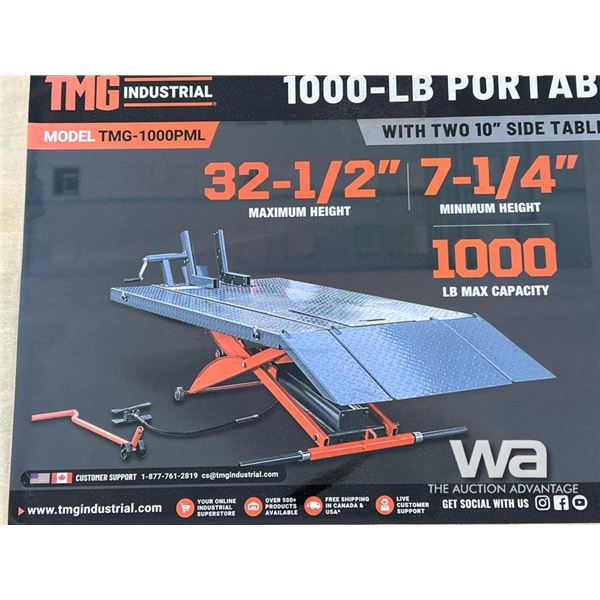 TMG 1000 PORTABLE MOTORCYCLE/ ATV LIFT