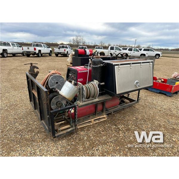 LINCOLN ELECTRIC 305G RANGER WELDER & SKID