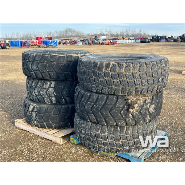 (6) 17.5R25 GRADER TIRES