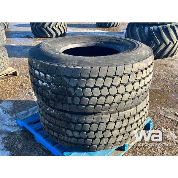 (2) GOODYEAR G296 MSA 445/65R22.5 STEER TIRES