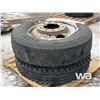 Image 3 : (2) 11R24.5 TIRES & RIMS