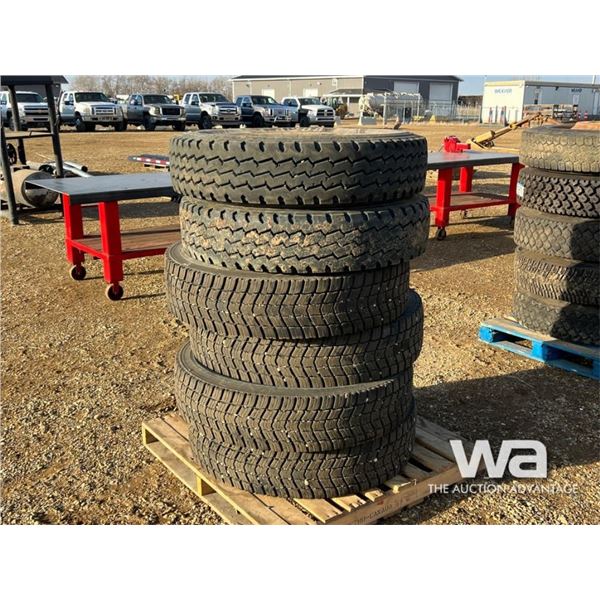 (6) 11R24.5 TIRES