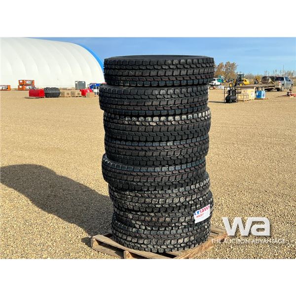 (8) KASPEN HS207 11R22.5 TRUCK DRIVE TIRES