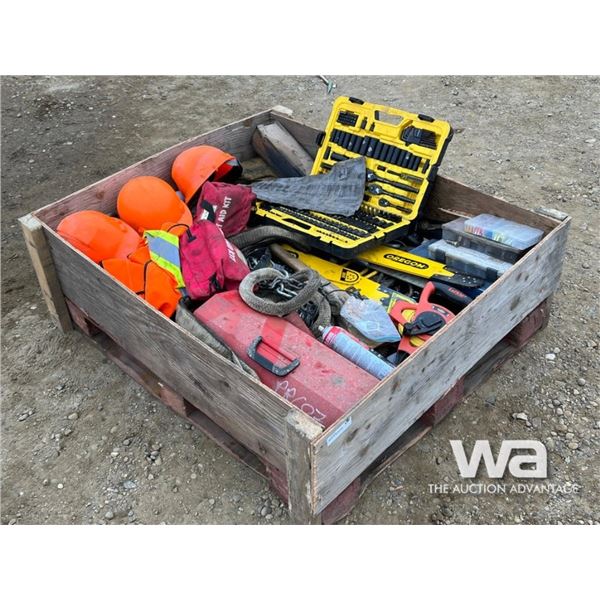 SAW BARS, SOCKET SET, HARD HATS