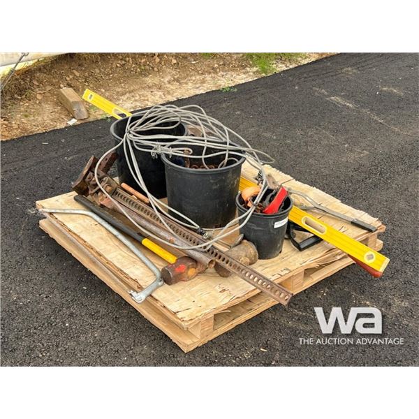 SHOP TOOLS, CHAINS, SHOVELS