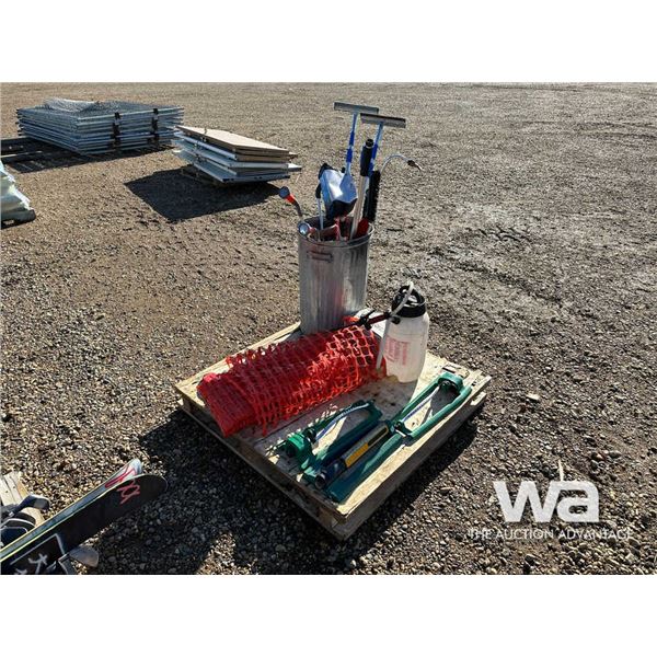 SNOW FENCE, SPRAYER, SPRINKLER, TAPE MEASURES