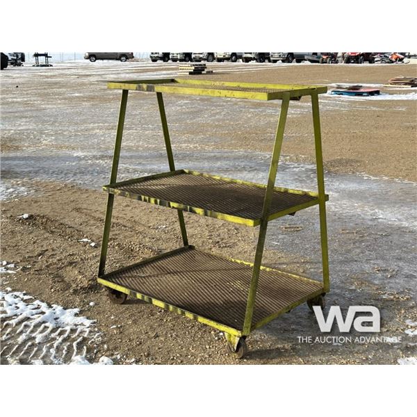 STEEL RACK ON CASTERS