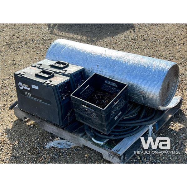 (2) MILLER SUITCASE WELDERS, INSULATION
