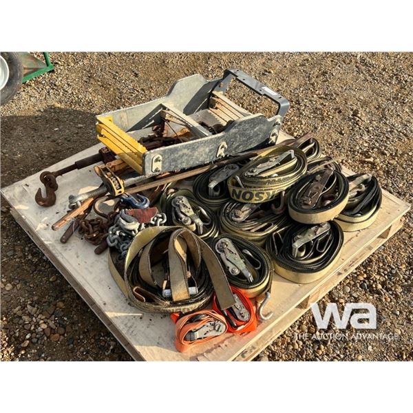 STRAPS, LOAD BINDERS, EQUIPMENT STEP