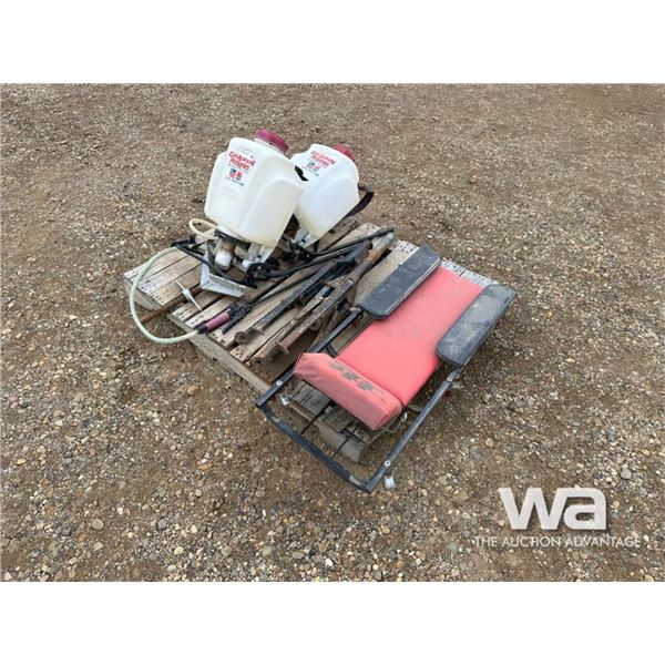 (2) BACK PACK SPRAYERS, RED CREEPER