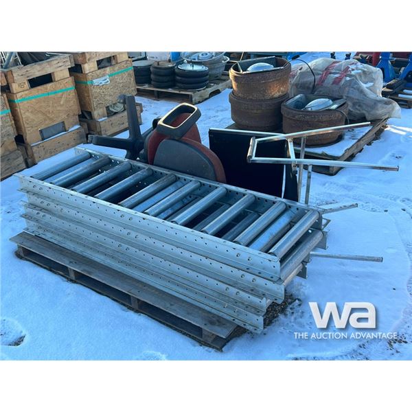 (4) SETS OF TRACK ROLLERS, OFFICE CHAIR