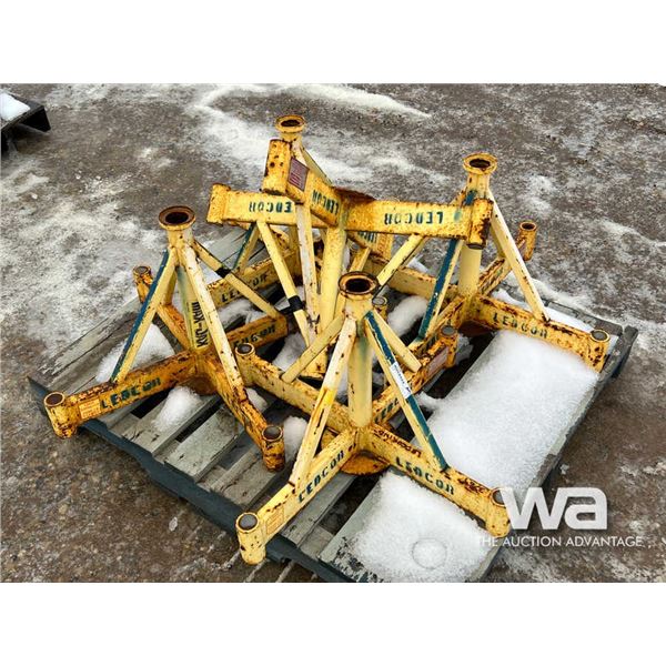 (5) YELLOW STEEL JACK STANDS
