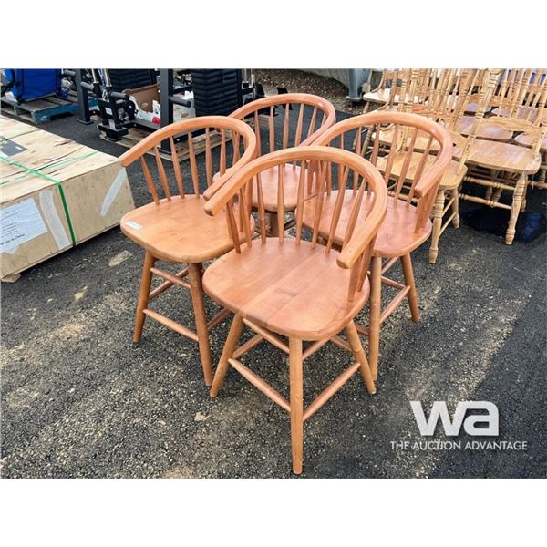 (4) SWIVEL COUNTER STOOLS