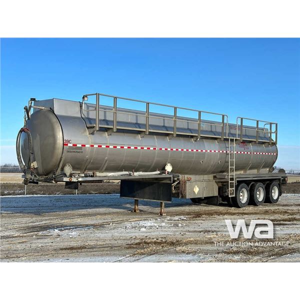 2018 LAZER INOX 44,000 LITRE TRIDEM TANK TRAILER