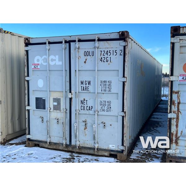 2001 8X40 FT. SHIPPING CONTAINER