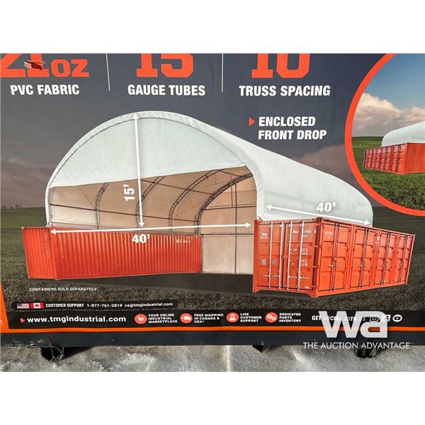 TMG 40 FT. X 40 FT. DUAL TRUSS CONTAINER SHELTER
