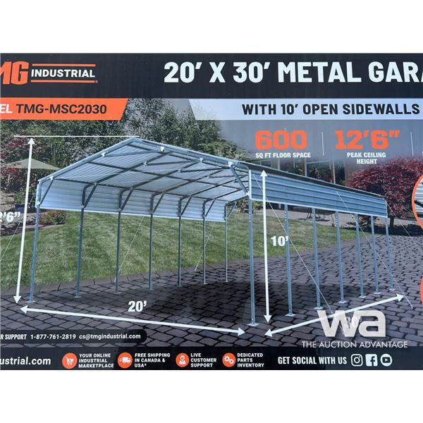 20 X 30 FT. METAL GARAGE CARPORT SHED