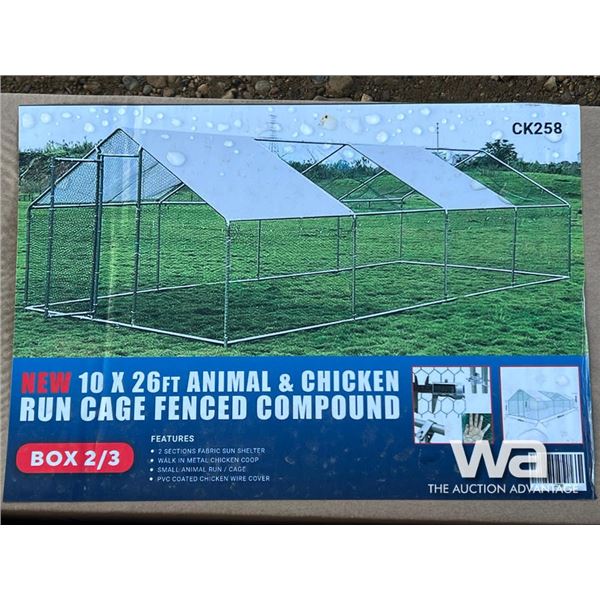 10 X 26 FT. ANIMAL FENCED COMPOUND