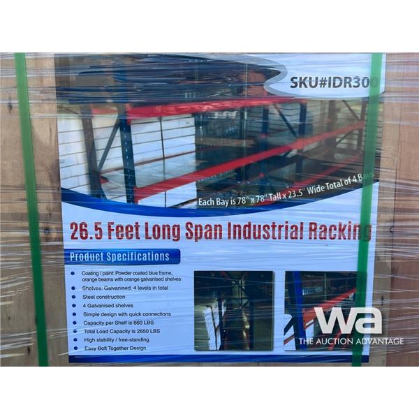 26.5 FT. INDUSTRIAL RACKING