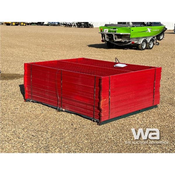 (30) 8 X 6 FT. POWDER COATED FENCE PANELS