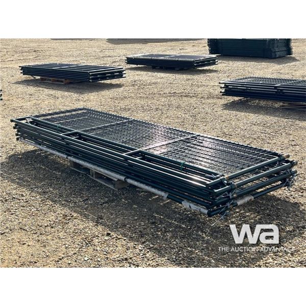 (6) 12 FT. MESH GATES