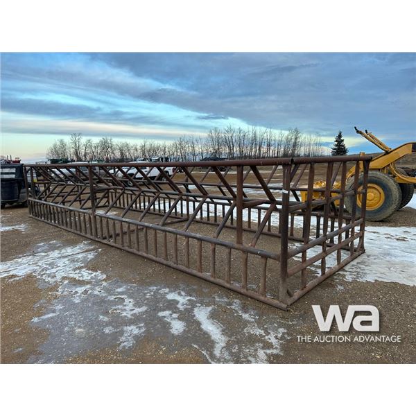 CUSTOM BUILT 4 BALE CATTLE FEEDER