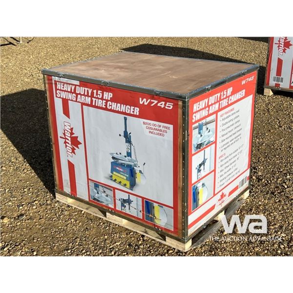 WARRIOR HEAVY DUTY 1.5 HP SWING ARM TIRE CHANGER