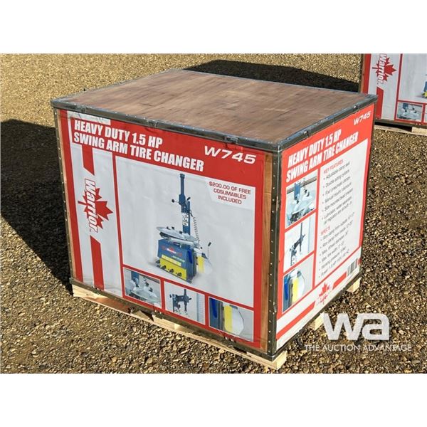 WARRIOR HEAVY DUTY 1.5 HP SWING ARM TIRE CHANGER