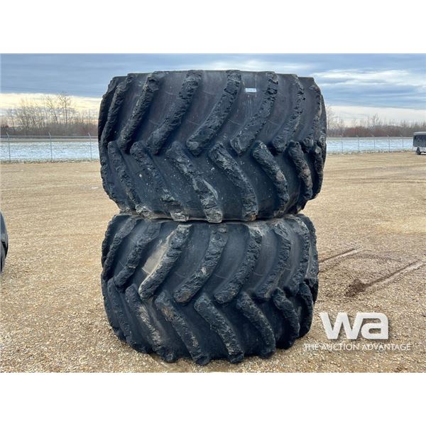 (2) 44.00-32 FORESTRY TIRES & RIMS