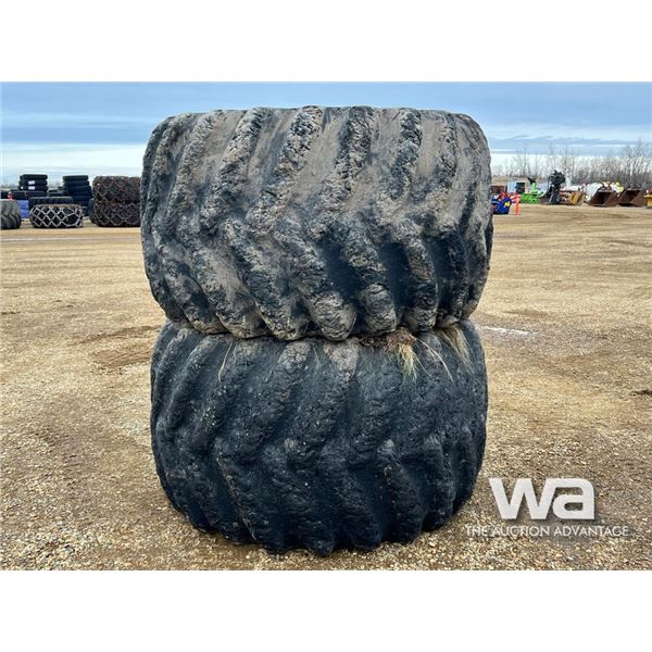 (2) 44.00-32 FORESTRY TIRES & RIMS