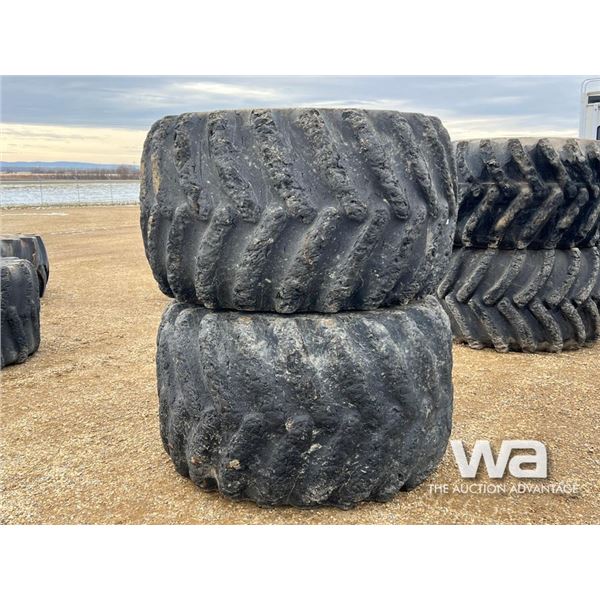 (2) 44.00-32 FORESTRY TIRES & RIMS