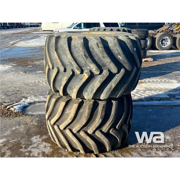 (2) PRIMEX 48X31.00-20 FLOATER TIRES & RIMS