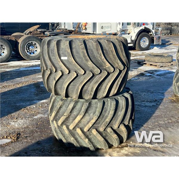 (2) PRIMEX 48X31.00-20 FLOATER TIRES & RIMS
