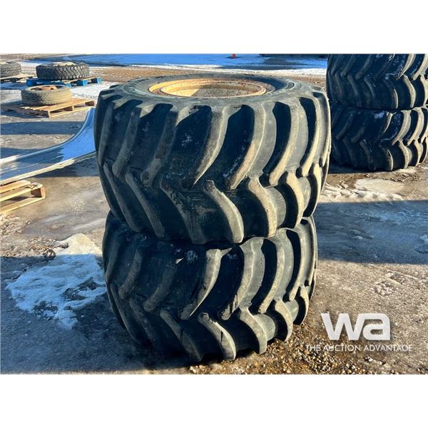 (2) PRIMEX 42X25.00-20 FLOATER TIRES & RIMS