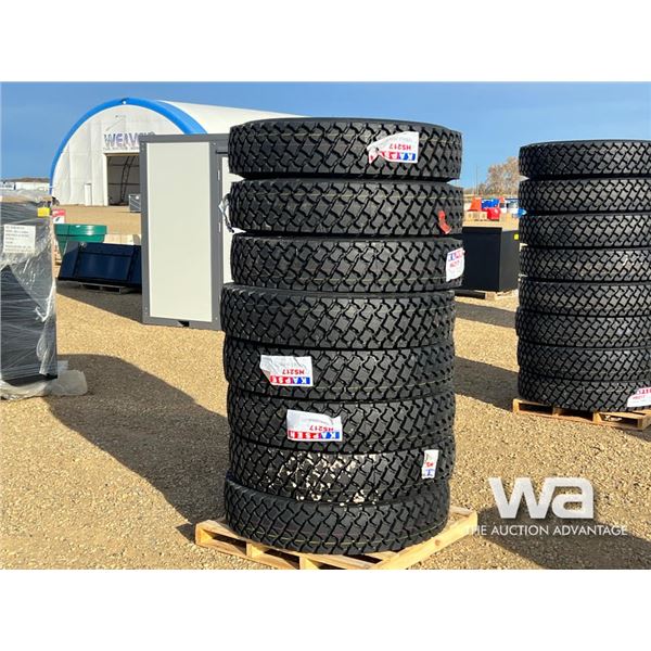 (8) KASPEN HS217 11R24.5 TRUCK DRIVE TIRES