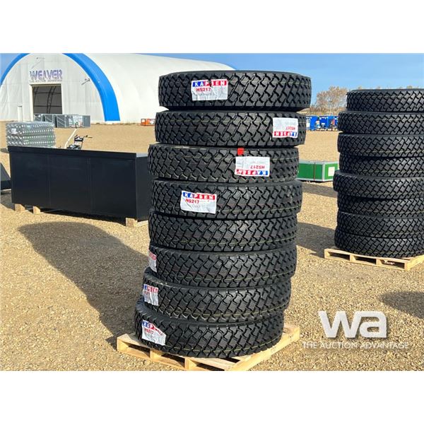 (8) KASPEN HS217 11R24.5 TRUCK DRIVE TIRES