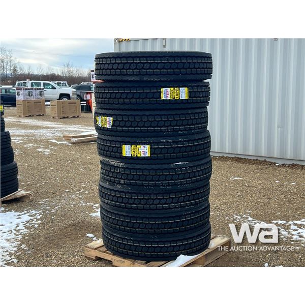 (8) ZWARTHZ 11R24.5 DRIVE TIRES