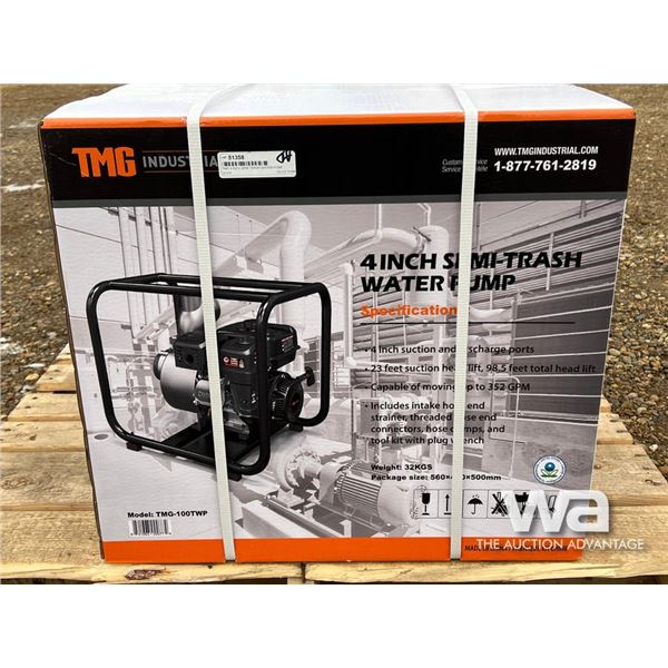 TMG 4 INCH SEMI TRASH WATER PUMP