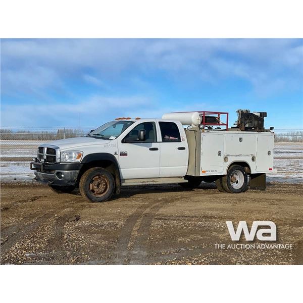2008 DODGE RAM 4500HD SLT CREW CAB SERVICE TRUCK