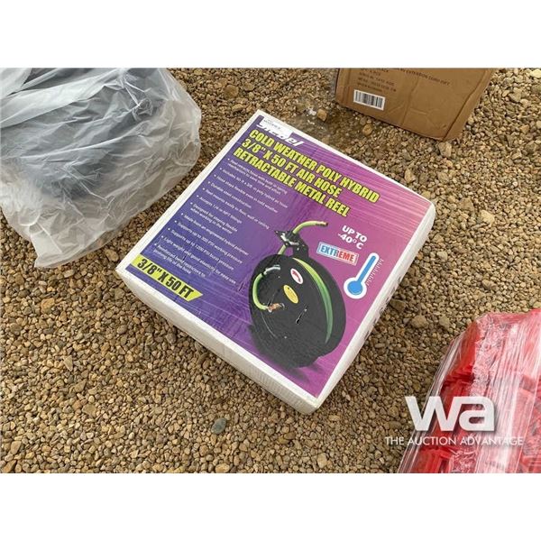 POLY HYBRID 3/8" X 50FT. AIR HOSE RETRACTABLE REEL