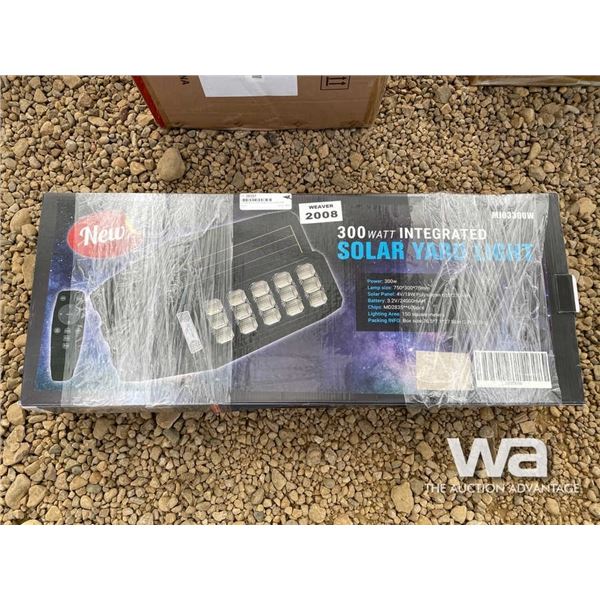 (2) 300 WATT INTERGRATED SOLAR YARD LIGHT