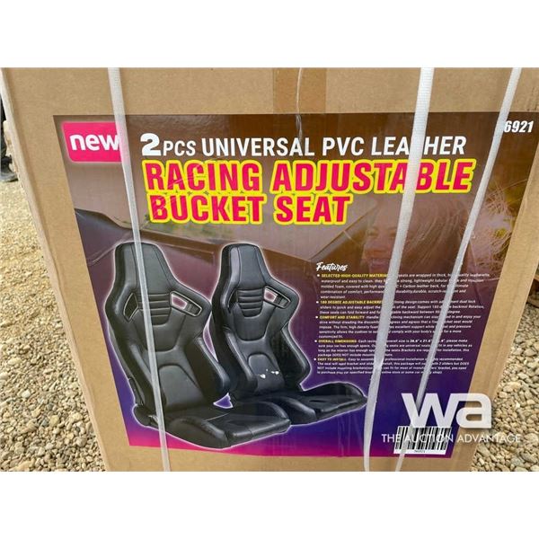 (UN-USED) (2) RACING ADJUSTABLE BUCKET SEATS