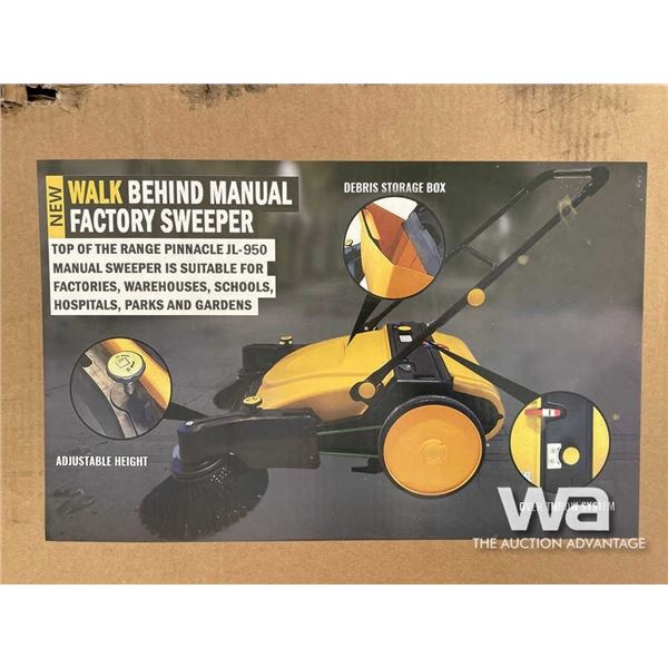(UN-USED) WALK BEHIND MANUAL FACTORY SWEEPER