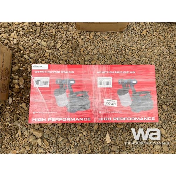 (UN-USED) (2) 600 WATT HVLP PAINT SPRAY GUNS