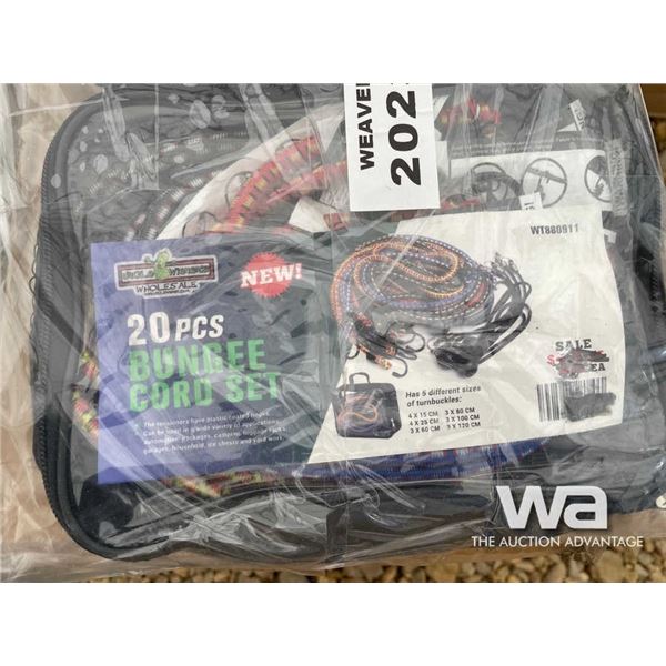 (UN-USED) (12) 20 PC BUNGEE CORD SETS