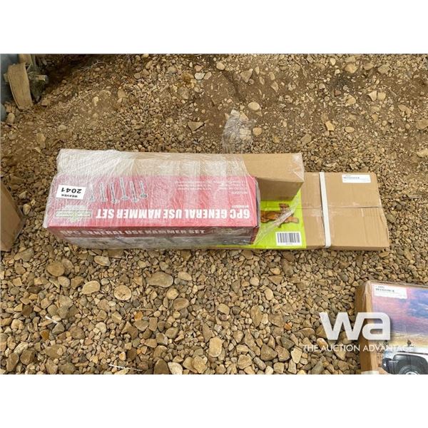 (UN-USED) WIRE PULLER & 6 PC HAMMER SET