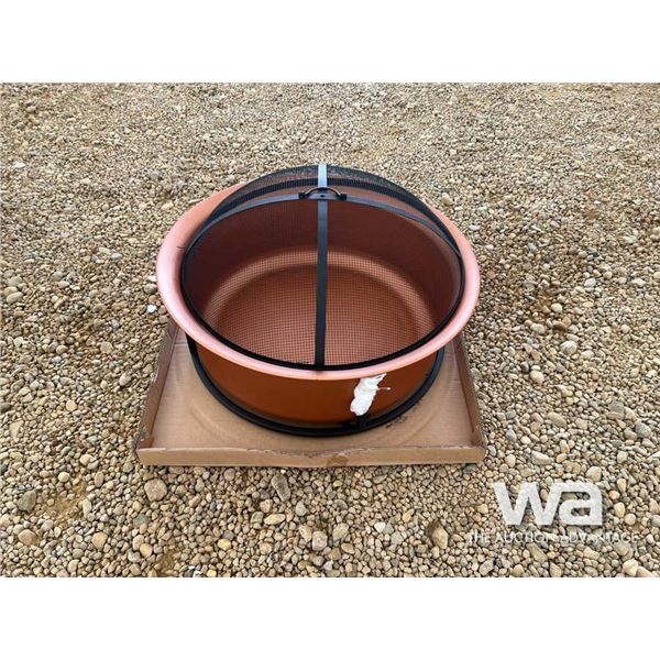 (UN-USED) 29" STEEL CAULDRON WITH COPPER FINISH
