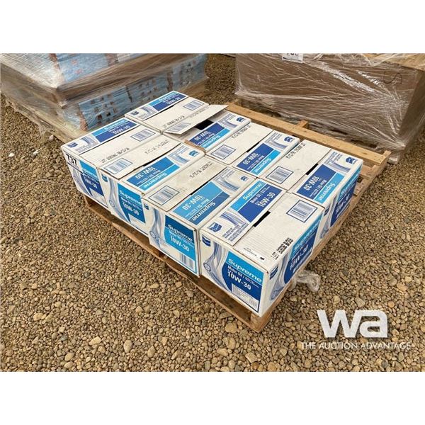 (UN-USED) (8) CASES OF SUPREME 10W-30 MOTOR OIL