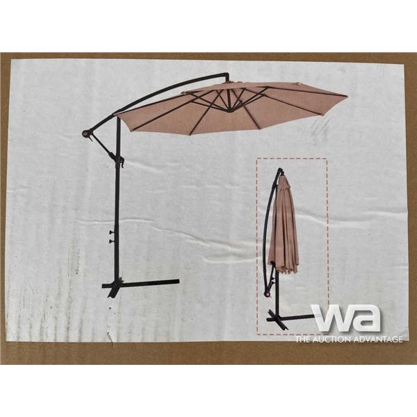 (UN-USED) TAN UMBRELLA & STAND