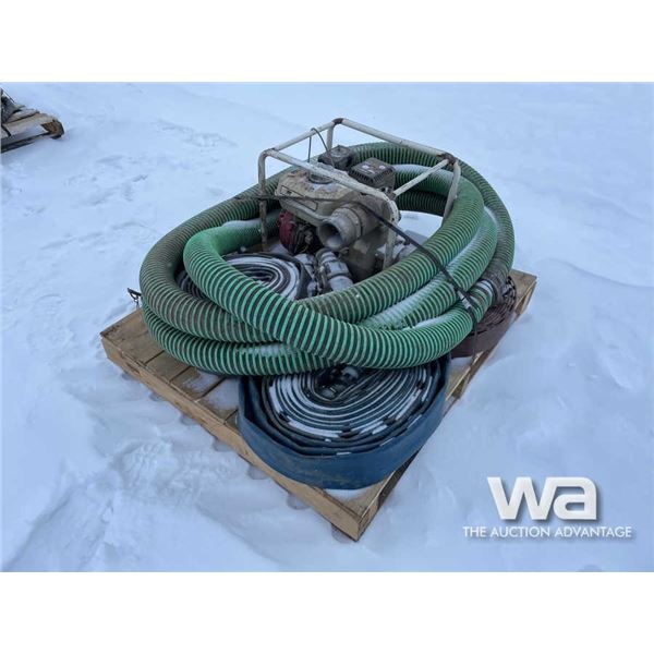 3 IN HONDA WATER PUMP, 3 IN LAY FLAT HOSE